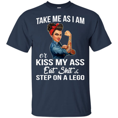 Take Me As I Am Or Kiss My Ass Melanin Women T-Shirt African Afro Girl BigProStore