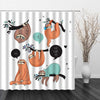 BigProStore Sloth Bathroom Shower Curtains Take Your Time Bathroom Accessories Sloth Gift Ideas Sloth Shower Curtain / Small (165x180cm | 65x72in) Sloth Shower Curtain