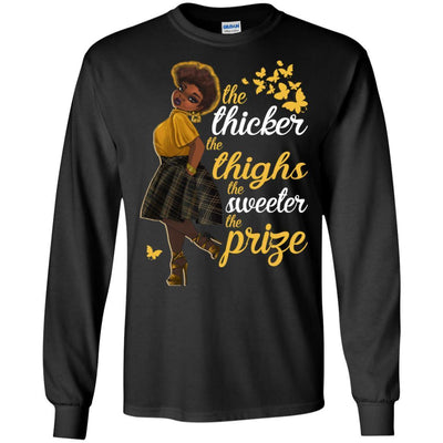 The Thicker The Thighs The Sweeter The Prize African American T-Shirt BigProStore