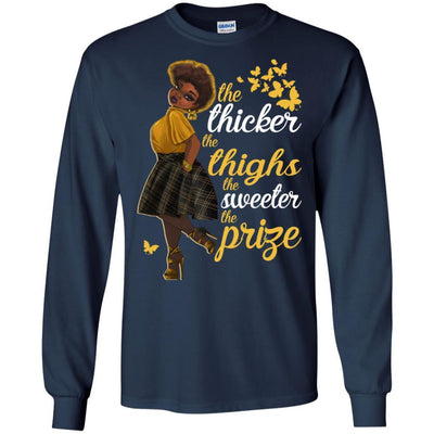 The Thicker The Thighs The Sweeter The Prize African American T-Shirt BigProStore