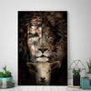 BigProStore Lion Of Judah Painting Canvas The Lion And The Lamb Wall Decor At Home Lion Of Judah / 12" x 18" Lion Of Judah