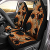 BigProStore Sunflower Seat Covers The Royal Golden Sunny Flower Car Seat Cover Set Universal Fit (Set of 2 Car Seat Covers Car Seat Cover