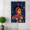 BigProStore Afro Art Print Canvas Traditional Black Woman African Designs Canvas