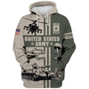 BigProStore Us Army Clothing United States Army Gray USA Army Hoodie - Sweatshirt - Tshirt - Zip Hoodie Hoodie / S
