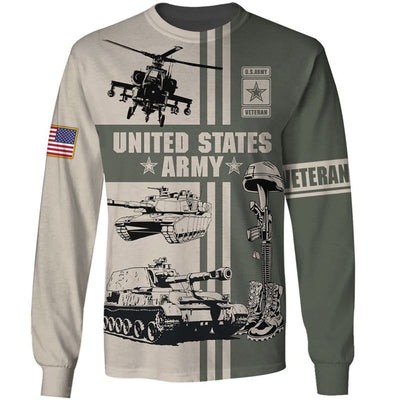 BigProStore Us Army Clothing United States Army Gray USA Army Hoodie - Sweatshirt - Tshirt - Zip Hoodie Sweatshirt / S