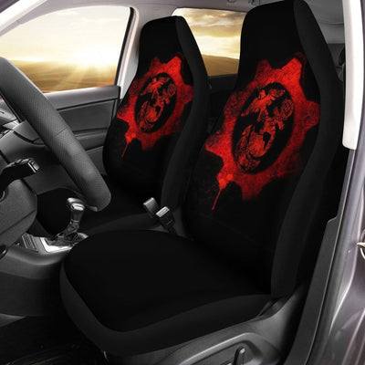 BigProStore Marine Corps Best Seat Covers USMC Marine Corps Red Design Front Car Seat Covers Polyester Microfiber Set Of 2 USMC car seat cover