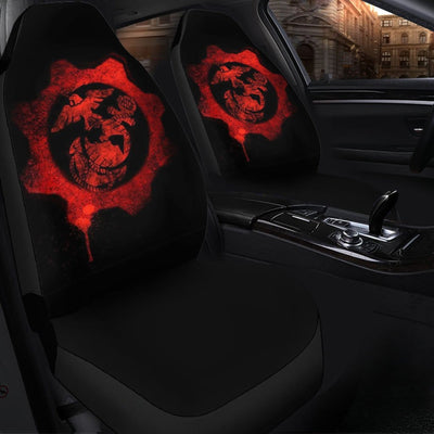 BigProStore Marine Corps Best Seat Covers USMC Marine Corps Red Design Front Car Seat Covers Polyester Microfiber Set Of 2 USMC car seat cover