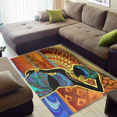 BigProStore Vintage Retro African Black Woman Rug Gifts Small (26x60in | 91x152cm) Foldable Rug