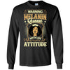 Warning Melanin Queen With An Attitude T-Shirt African American Women BigProStore
