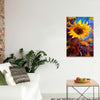 BigProStore Sunflower Magic Canvas Watercolor Sunny Beauty Flower Room Decor Canvas / 24" x 36" Canvas