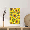 BigProStore Sunflower Canvas Design Watercolor Sunny Flower Wall Art And Decor Canvas / 16" x 24" Canvas