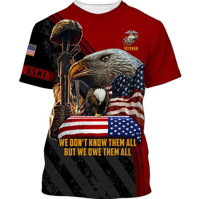 BigProStore Us Marine Corps Clothing We Don'T Know Them All Usa Army Hoodie - Sweatshirt - Tshirt - Zip Hoodie T-shirt / S