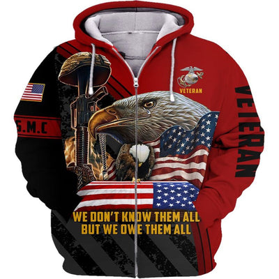 BigProStore Us Marine Corps Clothing We Don'T Know Them All Usa Army Hoodie - Sweatshirt - Tshirt - Zip Hoodie Zip Hoodie / S