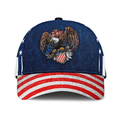 BigProStore American Pride Eagle Baseball Cap Eagle And US Flag Design Men Women Classic Hat Baseball Cap