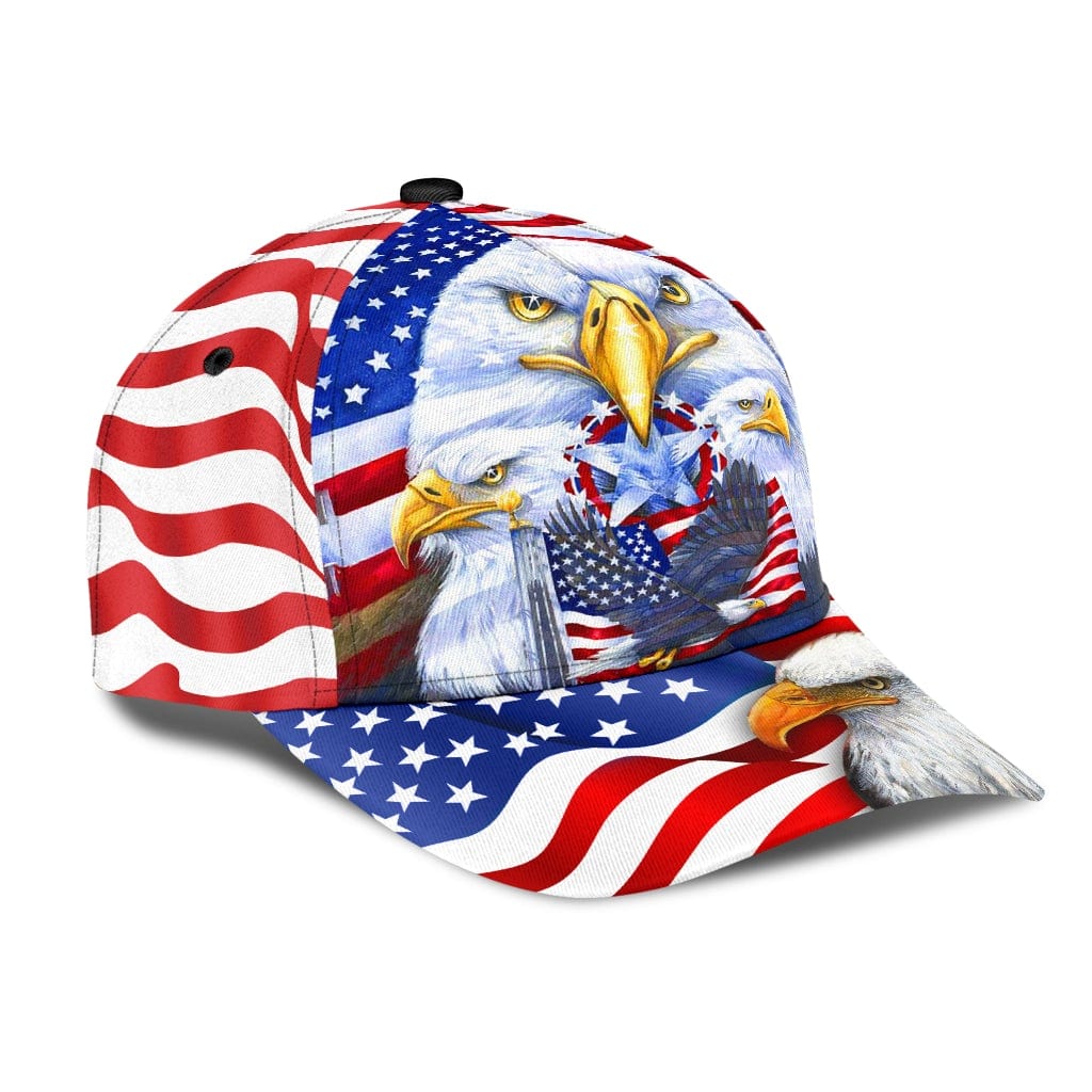 Eagle American Flag Baseball Cap United States Flag Eagle Design