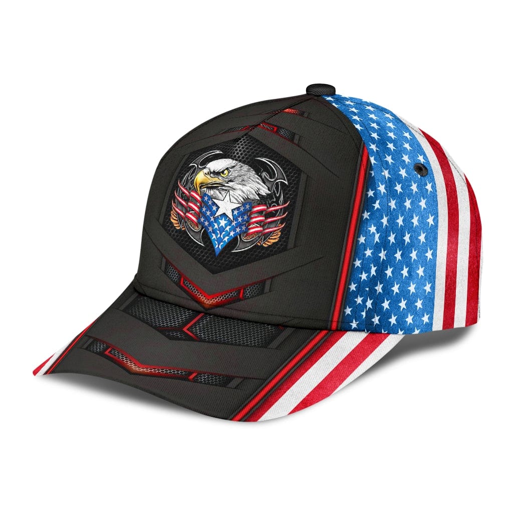 Eagle American Flag Baseball Cap United States Flag Eagle Design Men W –  BigProStore