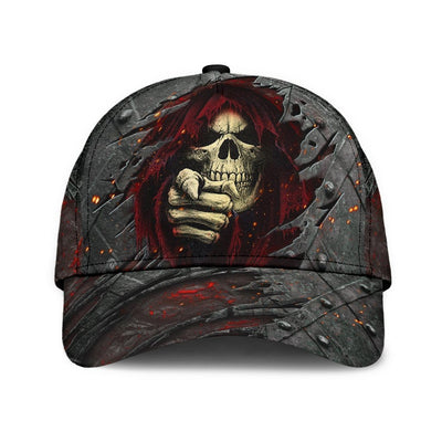 BigProStore Skull Baseball Cap Skull Red Evil Design Classic Men Women Classic Hat Baseball Cap
