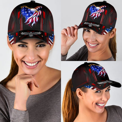 BigProStore American Pride Eagle Baseball Cap USA Eagle Flag Design Men Women Classic Hat Baseball Cap