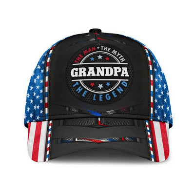 BigProStore Grandpa Baseball Cap Grandpa US Myth Legend Design Classic Men Women Classic Hat Baseball Cap