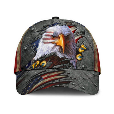 BigProStore Eagle Baseball Cap Eagle American Flag Iron Design Classic Men Women Classic Hat Baseball Cap