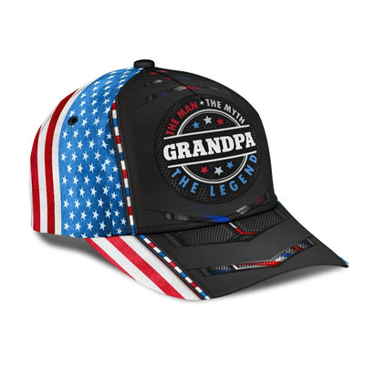 BigProStore Grandpa Baseball Cap Grandpa US Myth Legend Design Classic Men Women Classic Hat Baseball Cap