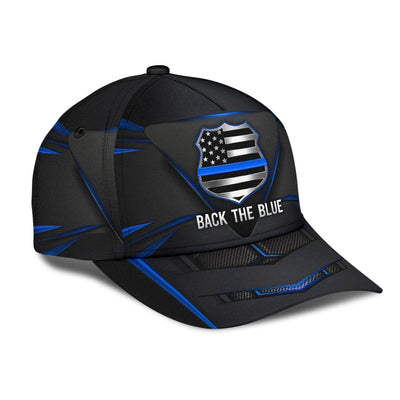 BigProStore Thin Blue Line Baseball Cap Back The Blue Police Officers Pride US Flag Design Men Women Classic Hat Baseball Cap