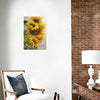 BigProStore Vintage Sunflower Canvass Wild Sunflower Inspired Living Room Canvas / 12" x 18" Canvas