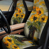BigProStore Sunflower Seat Covers Wild Sunflower Oil Painting Cute Seat Covers Universal Fit (Set of 2 Car Seat Covers Car Seat Cover