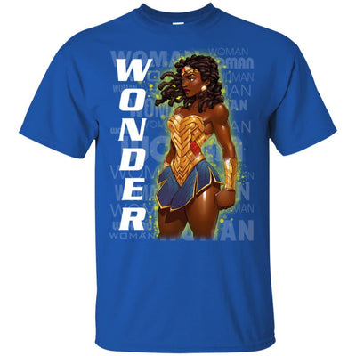 Wonder Black Girl Melanin Queen Rock T-Shirt African History Clothing BigProStore