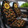 BigProStore Sunflower Car Seat Covers You Are My Sunshine Sunflowers Pattern Design Universal Car Seat Covers Protector Set Of 2 Universal Fit (Set of 2 Car Seat Covers) Car Seat Covers