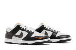 Nike Dunk Low ‚Grey Black Orange Mini Swoosh‘ FN7808-001